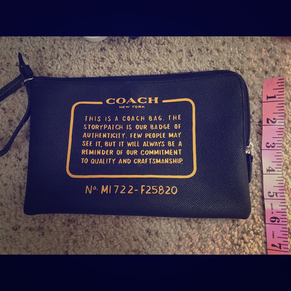 Black Coach Wristlet